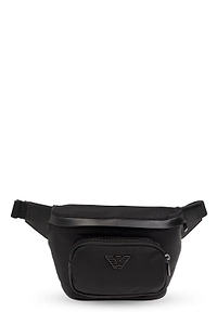 Emporio Armani Logo Plaque Zipped Belt Bag