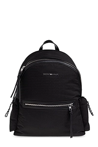 Emporio Armani Padded Zipped Drawstring-Detail Backpack