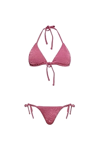 Emporio Armani Textured Triangle Bikini Set