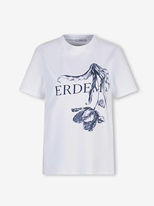 Erdem Botanical Print Logo T-Shirt