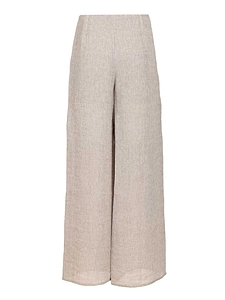 Emporio Armani Zip Detailed Wide Leg Pants