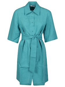 Eres Belted Shirt Mini Dress
