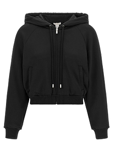Ese Cropped Zip Hoodie