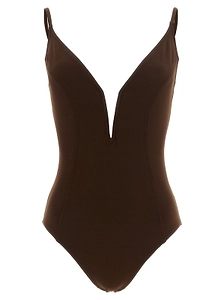 Eres Galbe Deep V-Neck Swimsuit