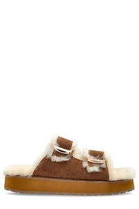 Emu Cabello Shearling Platform Slides