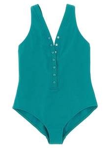 IcÔNe Buttoned One-Piece Swimsuit