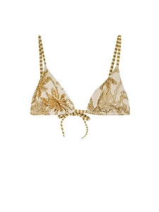 Eres Sea Printed Triangle Bikini Top