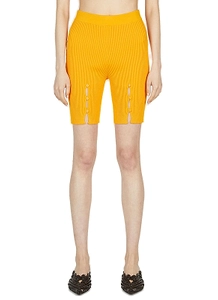 Ester Manas Knit Button-Embellished Biker Shorts