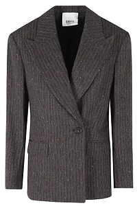 Erika Cavallini Fiore Pinstriped Blazer