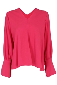 V-Neck Long Sleeve Top