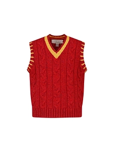 Erl Cable Knit Sleeveless Knitted Top