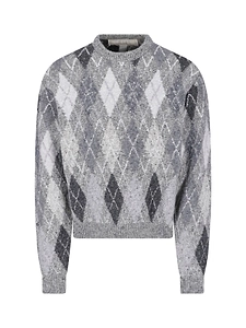 Erl Argyle Knitted Sweater