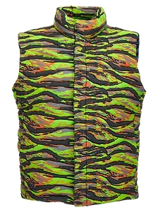 Erl Camouflage-Print Sleeveless Gilet