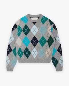 Erl Argyle Knitted Sweater