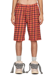 Erl Checked Mid-Rise Bermuda Shorts