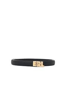 Erl Logo Buckle Leather Belt