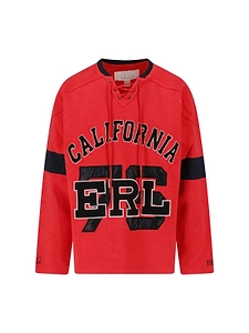Erl Lace-Up Logo Sweatshirt