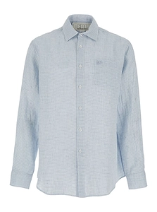 Erl Relaxed Check Linen Shirt