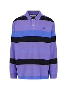 Erl Striped Polo Knitted Top