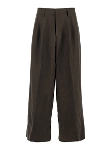 Erl Wide-Leg Linen Pants