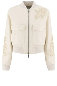 Ermanno Firenze Embroidered Bomber Jacket