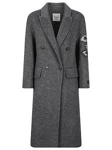 Ermanno Firenze Embroidered Long Coat