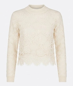 Ermanno Firenze Floral Lace Knitted Sweater