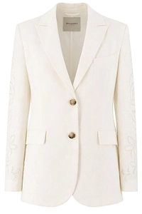 Ermanno Firenze Floral Embroidered Blazer