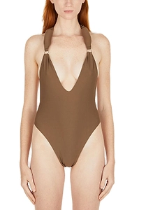 Entire Studios Halterneck Open-Back Swimsuit