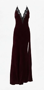 Ermanno Firenze Lace Backless Maxi Dress