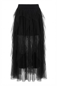 Ermanno Firenze Layered Tulle Maxi Skirt