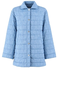 Ermanno Firenze Quilted Denim-Effect Jacket
