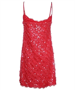 Ermanno Firenze Sequin Lace Mini Dress
