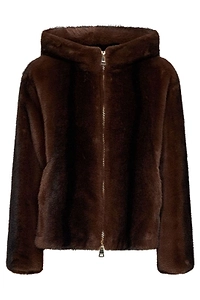 Ermanno Firenze Zip-Up Hooded Jacket