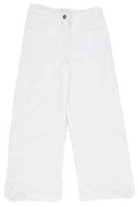 Ermanno Scervino Junior Logo Patch Wide Leg Jeans