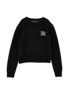 Ermanno Scervino Junior Logo-Patch Crewneck Jumper