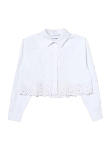 Ermanno Scervino Junior Long-Sleeved Lace Detailed Shirt