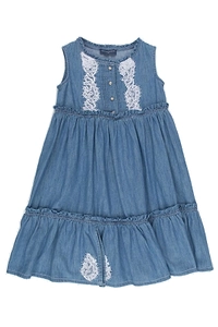 Ermanno Scervino Junior Sleeveless Denim Dress