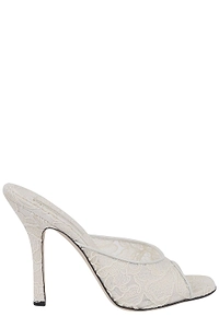Ermanno Scervino Lace Mule Heeled Sandals