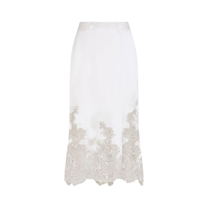 Ermanno Scervino Lace Trim Midi Skirt