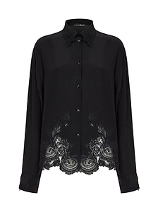 Ermanno Scervino Lace Trim Shirt