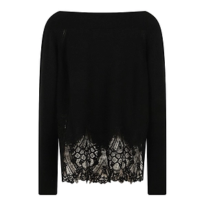 Ermanno Scervino Lace-Trim Sweater