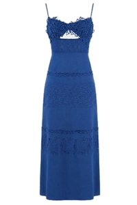 Ermanno Scervino Life Lace-Trim Midi Dress