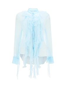 Ermanno Scervino Long Sleeve Ruffle Top