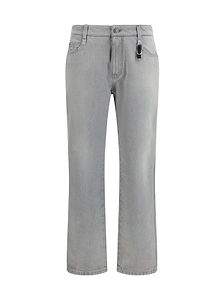 Ermanno Scervino Logo Patch Distressed Pants