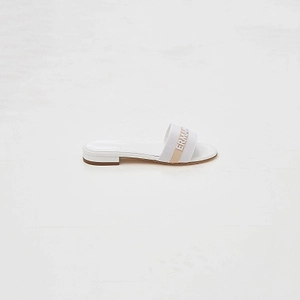 Ermanno Scervino Logo Strap Slide Sandals