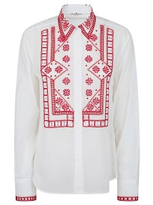 Ermanno Scervino Long Sleeved Embroidered Shirt