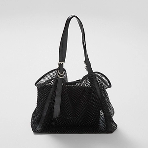 Mesh Crystal Tote Bag