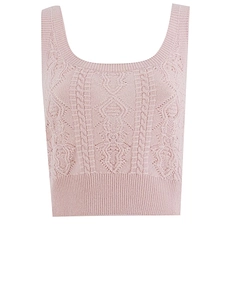 Ermanno Scervino Openwork Knit Camisole
