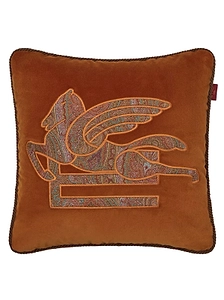 Pegaso Embroidered Velvet Cushion